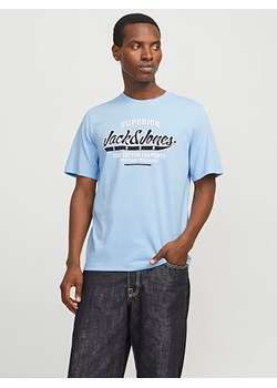 Jack &amp; Jones Koszulka w kolorze błękitnym ze sklepu Limango Polska w kategorii T-shirty męskie - zdjęcie 179086815