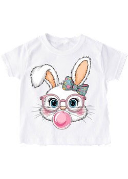 Koszulka z zajączkiem - wzór królik76 ze sklepu Time For Fashion w kategorii Bluzki dziewczęce - zdjęcie 179088046