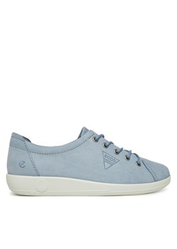 Sneakersy ECCO Soft 2.0 Tie 20650302434 Niebieski ze sklepu eobuwie.pl w kategorii Buty sportowe damskie - zdjęcie 179088147