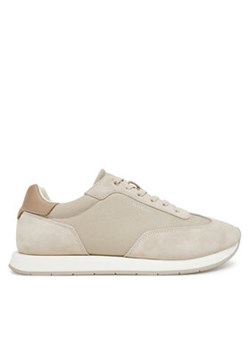 Calvin Klein Sneakersy Low Prof Runn Laceup Cv Mix HM0HM01723 Beżowy ze sklepu MODIVO w kategorii Buty sportowe męskie - zdjęcie 179090965