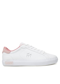 Sneakersy Lacoste Powercourt 7-49SFA0085 Biały ze sklepu eobuwie.pl w kategorii Buty sportowe damskie - zdjęcie 179091916