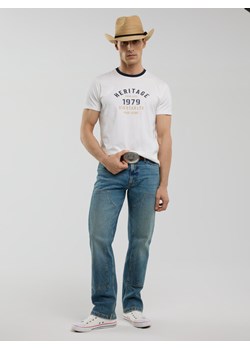 Koszulka męska z nadrukiem biała Jaros 100 ze sklepu Big Star w kategorii T-shirty męskie - zdjęcie 179093658