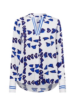 Emily van den Bergh Bluzka damska Kobiety wiskoza niebieski wzorzysty ze sklepu vangraaf w kategorii Bluzki damskie - zdjęcie 179094099