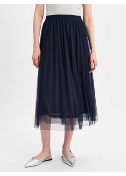 More & More Damska spódnica midi Kobiety granatowy jednolity ze sklepu vangraaf w kategorii Spódnice - zdjęcie 179094137