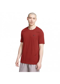 Męska koszulka treningowa Under Armour Vanish Seamless Grid SS - czerwona ze sklepu Sportstylestory.com w kategorii T-shirty męskie - zdjęcie 179097998