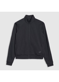 Damska bluza treningowa 4F 4FRSS25TFSWF635 - czarna ze sklepu Sportstylestory.com w kategorii Bluzy damskie - zdjęcie 179098028