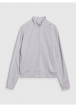 Damska bluza treningowa 4F 4FRSS25TFSWF635 - szara ze sklepu Sportstylestory.com w kategorii Bluzy damskie - zdjęcie 179098035