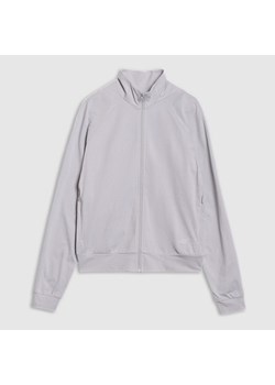 Damska bluza treningowa 4F 4FRSS25TFSWF635 - szara ze sklepu Sportstylestory.com w kategorii Bluzy damskie - zdjęcie 179098036