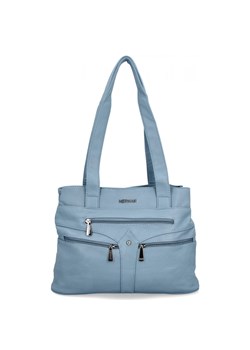Torebka Damska Na Ramię Shopper Bag firmy Hernan 8006 Błękitna ze sklepu PaniTorbalska w kategorii Torby Shopper bag - zdjęcie 179098939