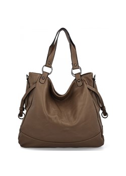 Uniwersalna Torebka Damska XL firmy Hernan HB982 Ziemista ze sklepu PaniTorbalska w kategorii Torby Shopper bag - zdjęcie 179100197