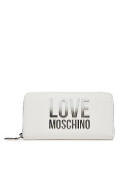 LOVE MOSCHINO Duży Portfel Damski JC5730PP0MKD0100 Biały ze sklepu MODIVO w kategorii Portfele damskie - zdjęcie 179105459