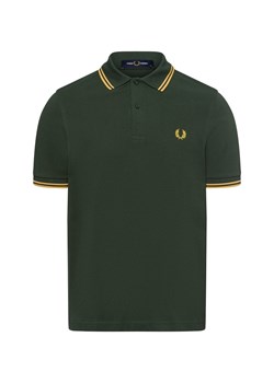 Fred Perry Męska koszulka polo Mężczyźni Bawełna jodłowy jednolity ze sklepu vangraaf w kategorii T-shirty męskie - zdjęcie 179105919