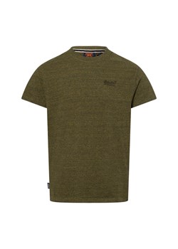 Superdry Koszulka męska Mężczyźni Bawełna oliwkowy jednolity ze sklepu vangraaf w kategorii T-shirty męskie - zdjęcie 179105955