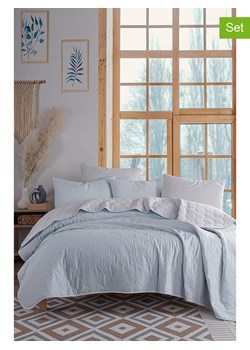 Elizabed 3-częściowy zestaw "Solid" w kolorze błękitno-jasnoszarym ze sklepu Limango Polska w kategorii Tekstylia - zdjęcie 179111259