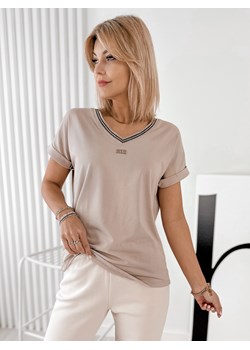 bluzka diamanta beżowa one size ze sklepu UBRA w kategorii Bluzki damskie - zdjęcie 179111956