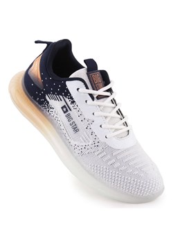 Buty sportowe męskie biało-czarne Big Star NN174474 białe ze sklepu ButyModne.pl w kategorii Buty sportowe męskie - zdjęcie 179112496