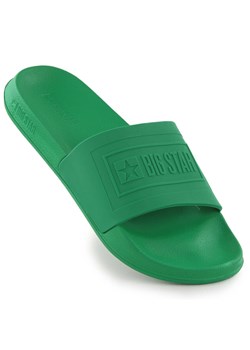 Klapki męskie plażowe basenowe zielone Big Star NN174650 ze sklepu ButyModne.pl w kategorii Klapki męskie - zdjęcie 179112498