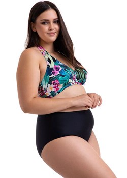 Dwuczęściowy strój kąpielowy plus size 28/03, Kolor czarny-wzór, Rozmiar XL, Primo ze sklepu Primodo w kategorii Stroje kąpielowe - zdjęcie 179113776