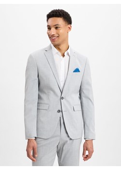 Finshley & Harding Męska kurtka modułowa - Oakland Mężczyźni Slim Fit jasny szary marmurkowy ze sklepu vangraaf w kategorii Marynarki męskie - zdjęcie 179117395