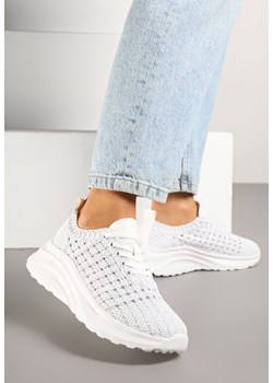 Białe Sneakersy z Siateczkową Cholewką Uliorelia ze sklepu born2be.pl w kategorii Buty sportowe damskie - zdjęcie 179122927