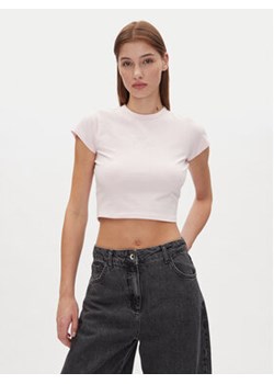 HUGO T-Shirt Dome_B 50537247 Różowy Cropped Fit ze sklepu MODIVO w kategorii Bluzki damskie - zdjęcie 179123845