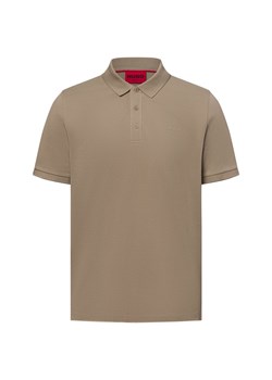 HUGO Męska koszulka polo - Donos Mężczyźni Bawełna melanżowy jednolity ze sklepu vangraaf w kategorii T-shirty męskie - zdjęcie 179128255
