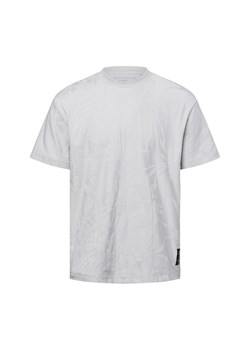 Tom Tailor Denim Koszulka męska Mężczyźni Bawełna jasny szary wypukły wzór tkaniny ze sklepu vangraaf w kategorii T-shirty męskie - zdjęcie 179128265