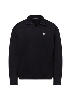 PEGADOR Męski longsleeve - Beldon Collar Rib Mężczyźni Bawełna antracytowy jednolity ze sklepu vangraaf w kategorii T-shirty męskie - zdjęcie 179128306