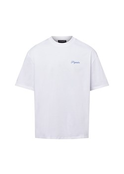 PEGADOR Koszulka męska - Colfa Mężczyźni Bawełna biały jednolity ze sklepu vangraaf w kategorii T-shirty męskie - zdjęcie 179128308