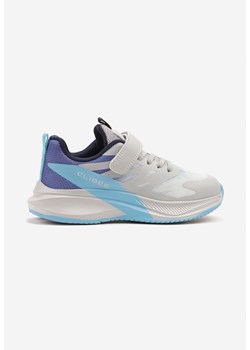 Szaro-Niebieskie Buty Sportowe Sneakersy z Geometrycznymi Zdobieniami Ulinaviela ze sklepu born2be.pl w kategorii Buty sportowe dziecięce - zdjęcie 179128598