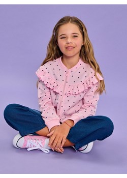 Sinsay - Bluza z ozdobnymi falbanami - różowy ze sklepu Sinsay w kategorii Bluzy dziewczęce - zdjęcie 179129788
