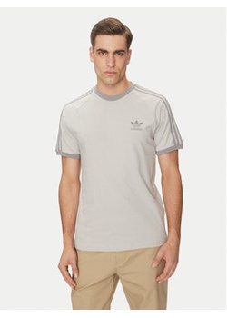 adidas T-Shirt adicolor Classics 3-Stripes JN7016 Szary Slim Fit ze sklepu MODIVO w kategorii T-shirty męskie - zdjęcie 179130807