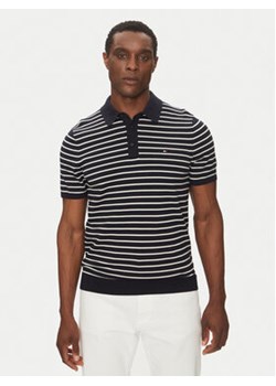 Tommy Hilfiger Polo Essential Cotton Knitted Polo MW0MW37396 Granatowy Regular Fit ze sklepu MODIVO w kategorii T-shirty męskie - zdjęcie 179131138