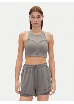 adidas by Stella McCartney Top Stella McCartney Training JJ0120 Szary Slim Fit ze sklepu MODIVO w kategorii Bluzki damskie - zdjęcie 179131898