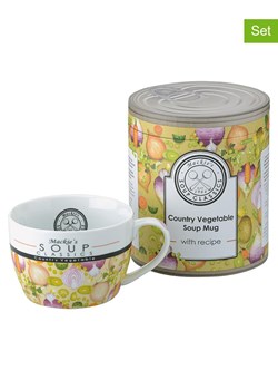 BIA INTERNATIONAL Kubki jumbo (2 szt.) w kolorze zielonym ze wzorem - 650 ml ze sklepu Limango Polska w kategorii Kubki - zdjęcie 179132427
