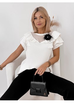 bluzka kirro ecru one size ze sklepu UBRA w kategorii Bluzki damskie - zdjęcie 179133519