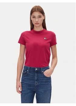 Tommy Jeans T-Shirt Tjw Reg Badge Tee DW0DW20153 Bordowy Regular Fit ze sklepu MODIVO w kategorii Bluzki damskie - zdjęcie 179134907