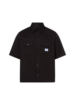 HUGO BLUE Męska koszula casual - Ekyno Mężczyźni Comfort Fit Bawełna czarny jednolity ze sklepu vangraaf w kategorii Koszule męskie - zdjęcie 179137429