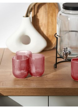 Sinsay - Szklanki 4 pack - różowy ze sklepu Sinsay w kategorii Szklanki - zdjęcie 179142305