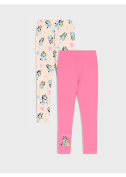 Sinsay - Legginsy 2 pack Bluey - różowy ze sklepu Sinsay w kategorii Spodnie dziewczęce - zdjęcie 179142526