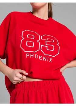 Sinsay - Bluza z krótkim rękawem - czerwony ze sklepu Sinsay w kategorii Bluzy damskie - zdjęcie 179142549