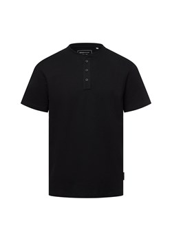 Tom Tailor Denim Koszulka męska Mężczyźni Bawełna czarny jednolity ze sklepu vangraaf w kategorii T-shirty męskie - zdjęcie 179146856