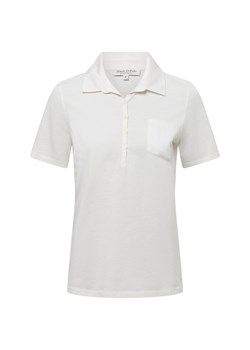 Marc O'Polo Damska koszulka polo Kobiety Bawełna écru jednolity ze sklepu vangraaf w kategorii Bluzki damskie - zdjęcie 179146895
