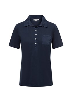 Marc O'Polo Damska koszulka polo Kobiety Bawełna granatowy jednolity ze sklepu vangraaf w kategorii Bluzki damskie - zdjęcie 179146898