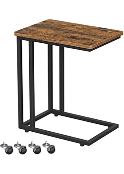 SONGMICS Stolik w kolorze brązowo-czarnym - 50 x 60 x 35 cm ze sklepu Limango Polska w kategorii Stoliki kawowe - zdjęcie 179151475