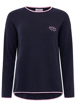 Zwillingsherz Sweter &quot;Double heart&quot; w kolorze granatowym ze sklepu Limango Polska w kategorii Swetry damskie - zdjęcie 179152518