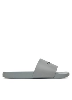 Klapki Calvin Klein Pool Slide Rubber HM0HM00455 Szary ze sklepu eobuwie.pl w kategorii Klapki męskie - zdjęcie 179155729