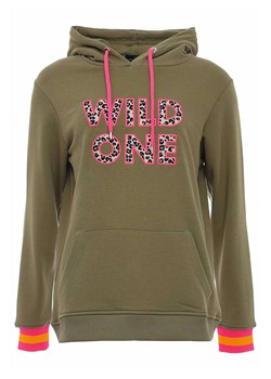 Zwillingsherz Bluza &quot;Dorota&quot; w kolorze khaki ze sklepu Limango Polska w kategorii Bluzy damskie - zdjęcie 179158738