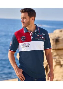 Koszulka polo z piki ze stretchem Yachting Club ze sklepu Atlas For Men w kategorii T-shirty męskie - zdjęcie 179162285