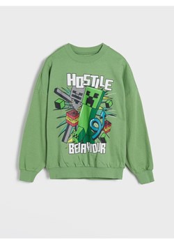 Sinsay - Bluza Minecraft - zielony ze sklepu Sinsay w kategorii Bluzy chłopięce - zdjęcie 179167119